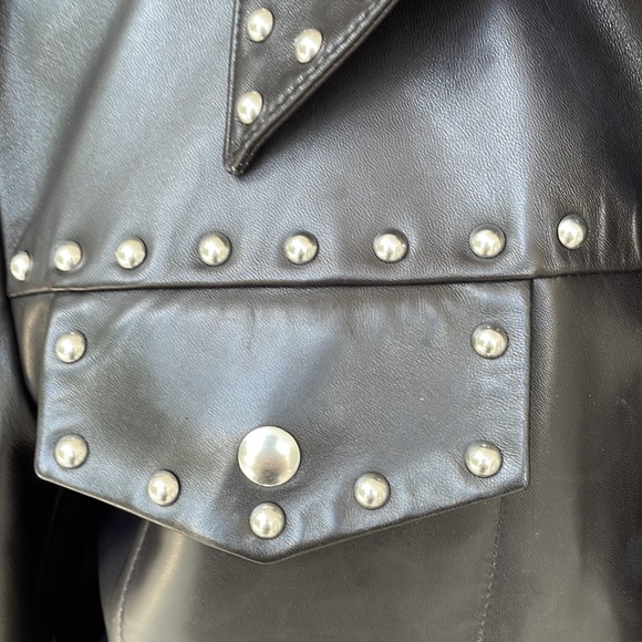 Helmet Lang Leather Studded Jacket - Picture 4 of 15